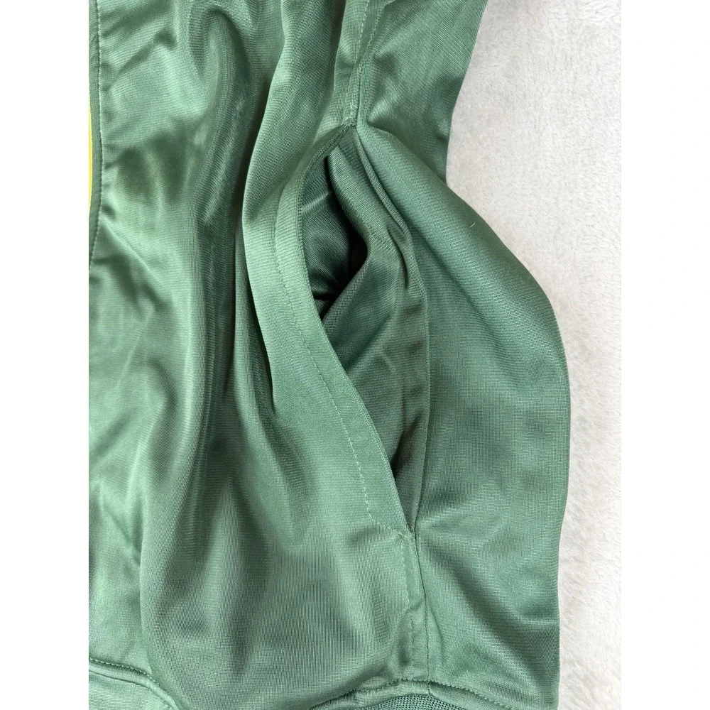 Majestic Green Bay Packers Track Jacket Mens Large NFL Zip Up Yellow Green